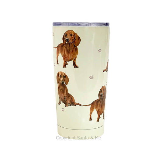 Serengeti Pet Lovers Tumbler - Dachshund (Tan) - 20oz