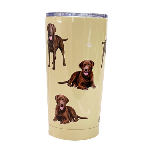 Serengeti Pet Lovers Tumbler - Chocolate Labrador - 20oz