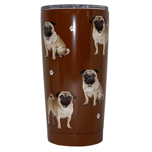 Serengeti Pet Lovers Tumbler - Pug - 20oz