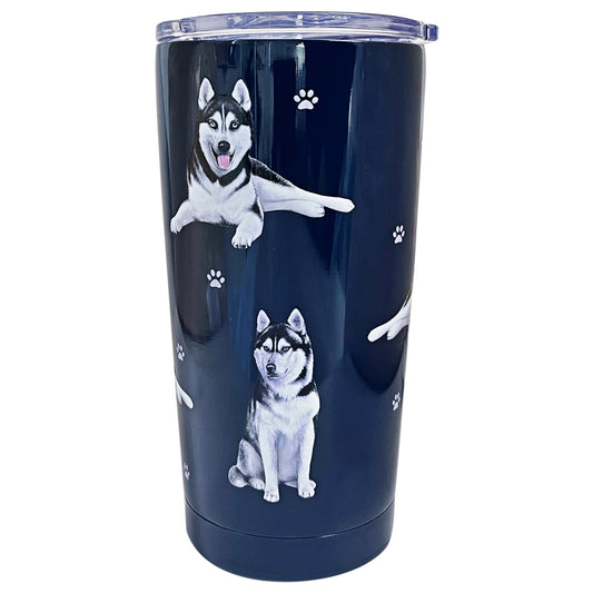 Serengeti Pet Lovers Tumbler - Siberian Husky - 20oz