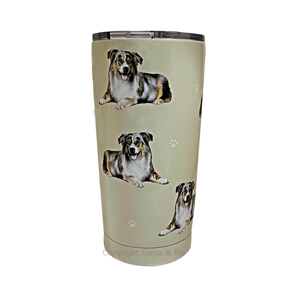 Serengeti Pet Lovers Tumbler - Australian Shepherd - 20oz