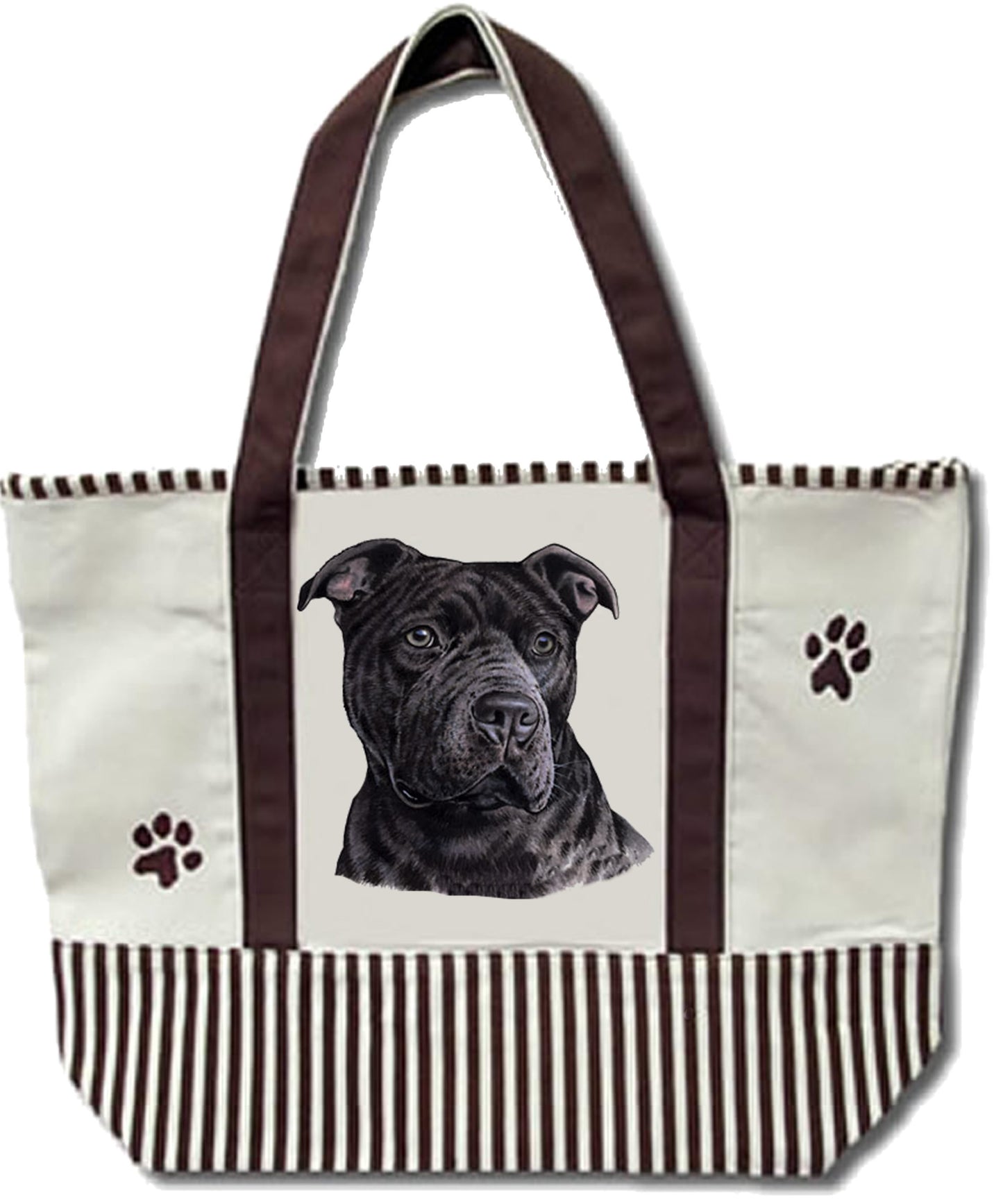 Black Pitbull Tote Bag