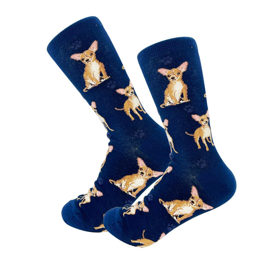 Dog Lovers Socks - Tan Chihuahua
