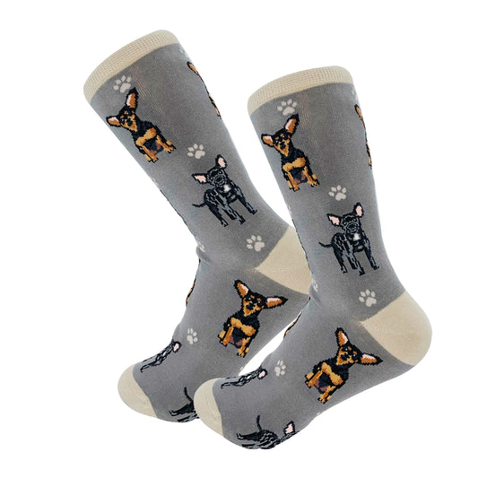 Dog Lovers Socks - Black Chihuahua