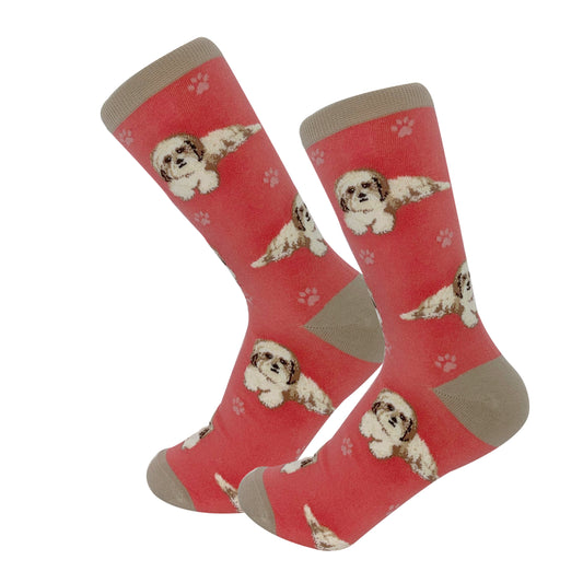 Dog Lovers Socks - Shih Tzu (Tan)
