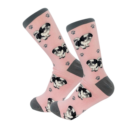Dog Lovers Socks - Shih Tzu (Black & White)
