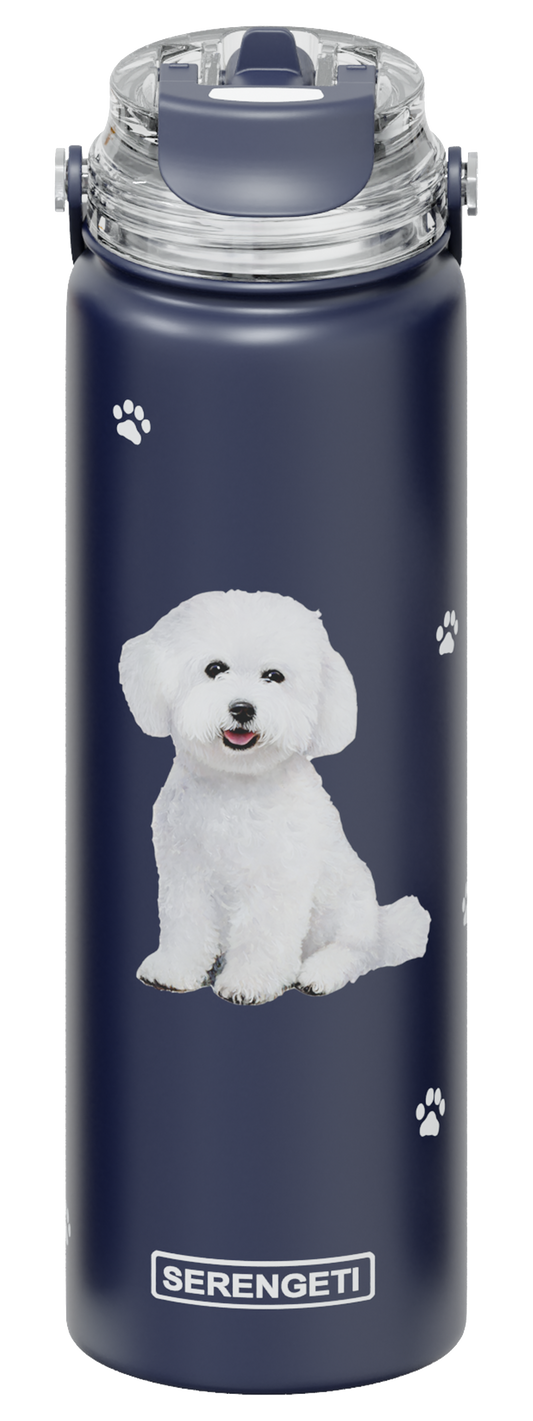 Serengeti Water Bottle - Bichon Frise - 24oz