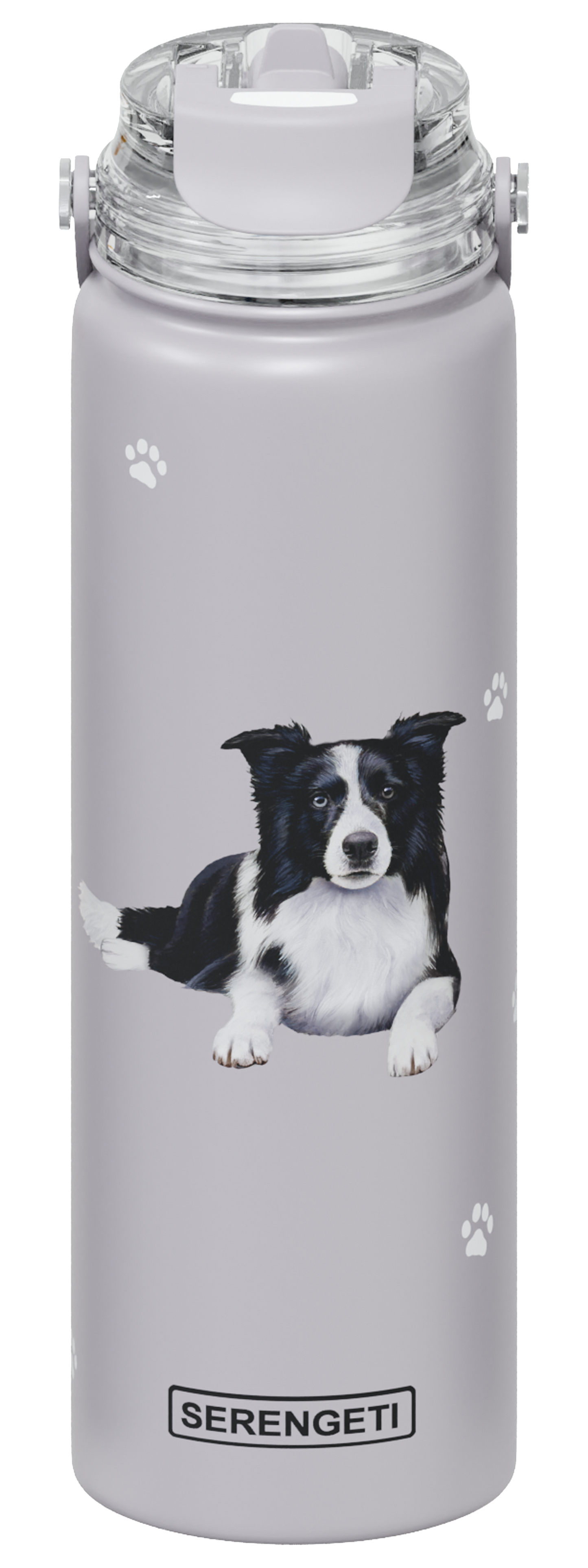 Serengeti Water Bottle - Border Collie - 24oz