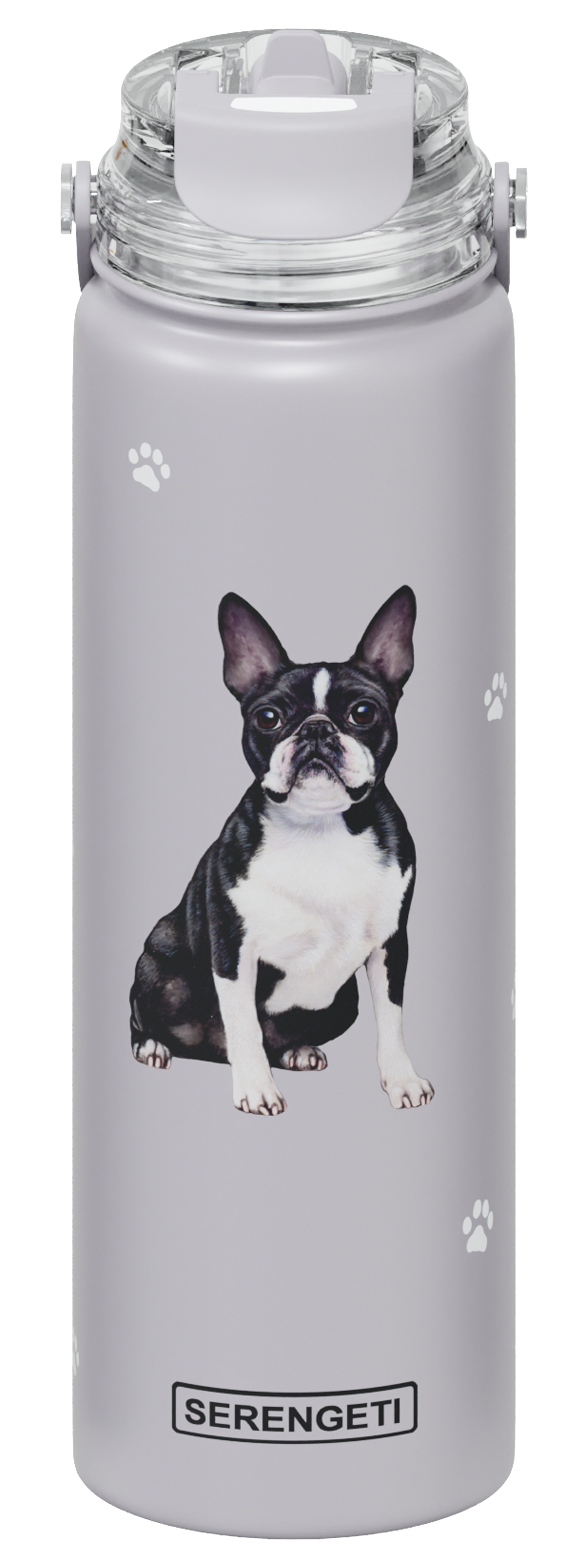 Serengeti Water Bottle - Boston Terrier - 24oz