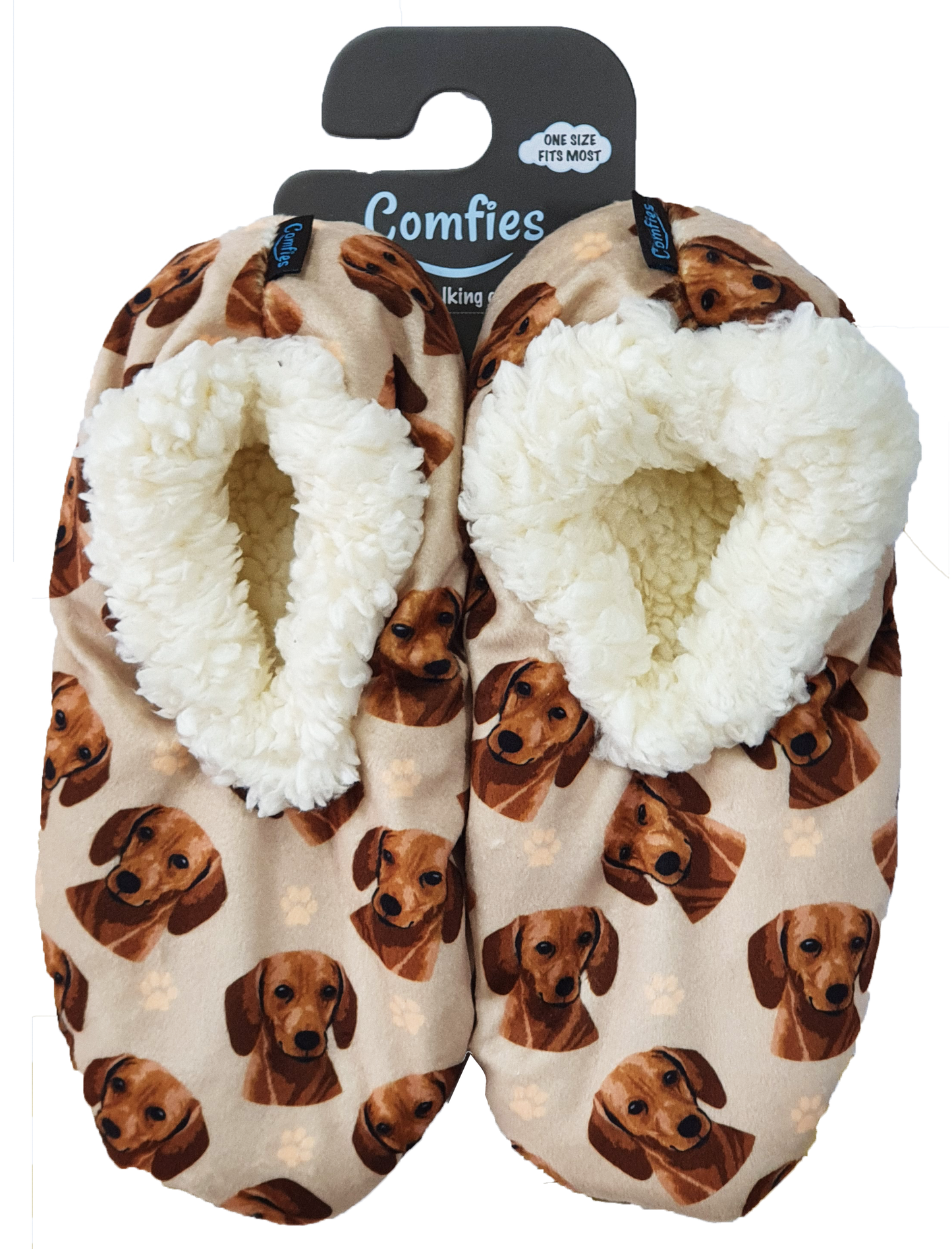 Cloud Slippers - Dachshund (Tan)