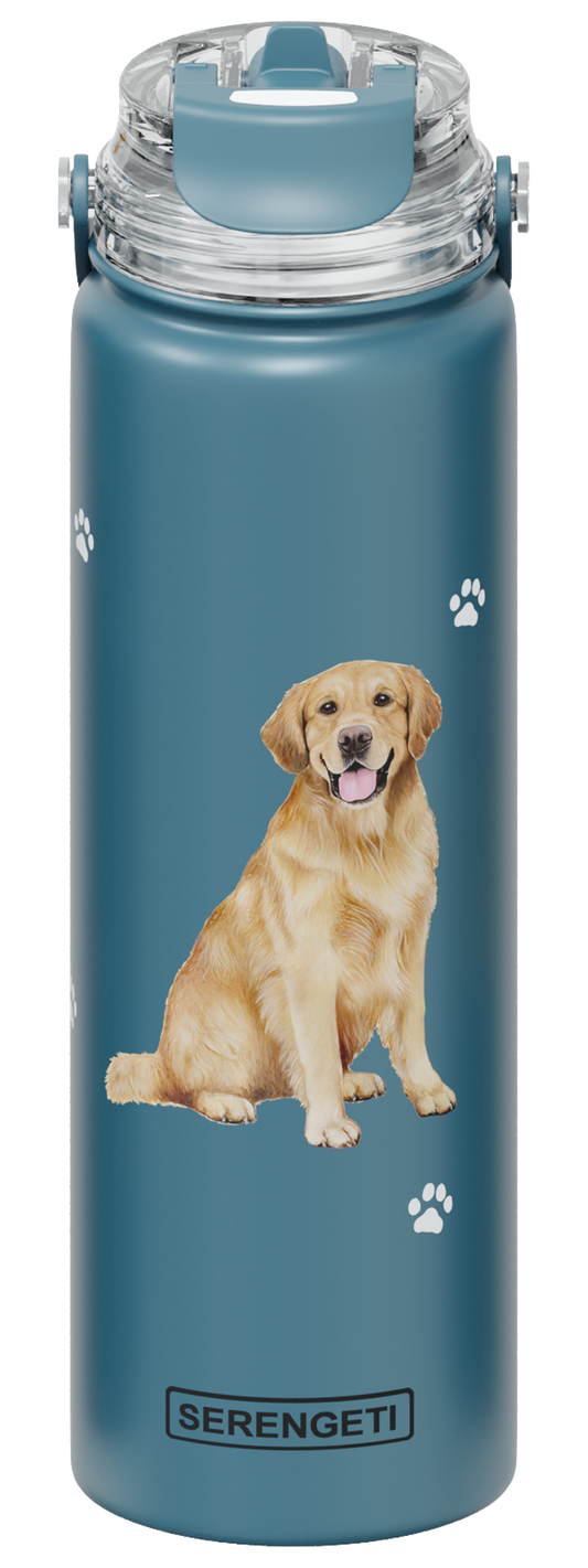 Serengeti Water Bottle - Golden Retriever - 24oz