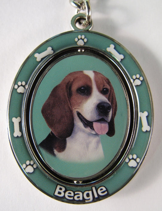 Dog Lovers Spinning Key Chain - Beagle