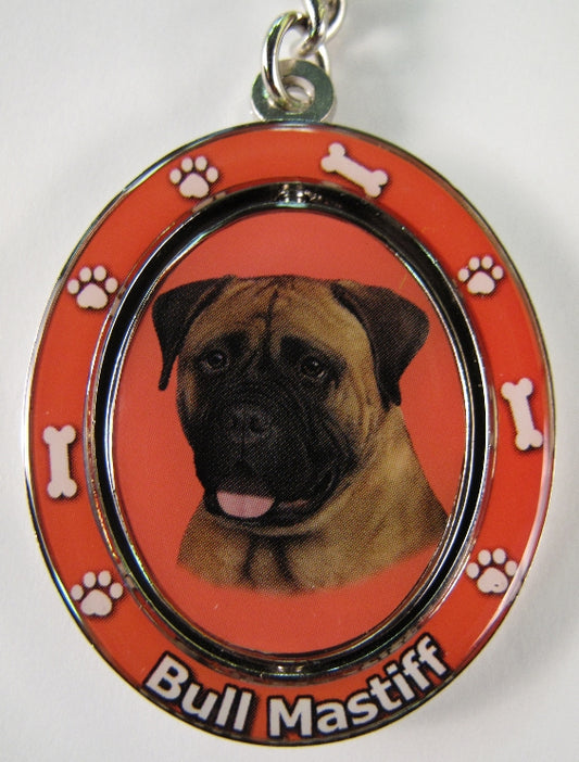 Dog Lovers Spinning Key Chain - Bullmastiff