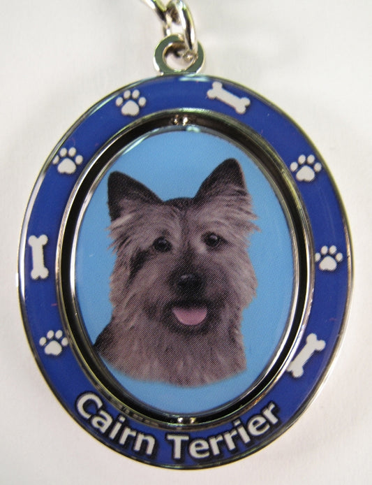 Dog Lovers Spinning Key Chain - Cairn Terrier