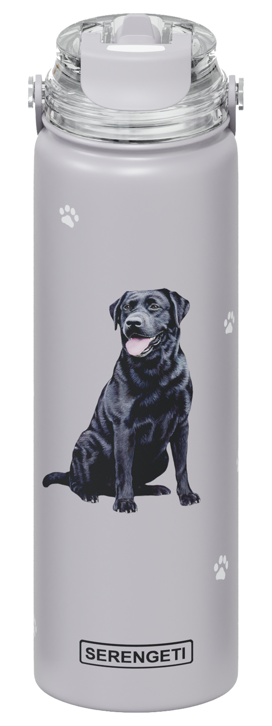 Serengeti Water Bottle - Black Labrador - 24oz