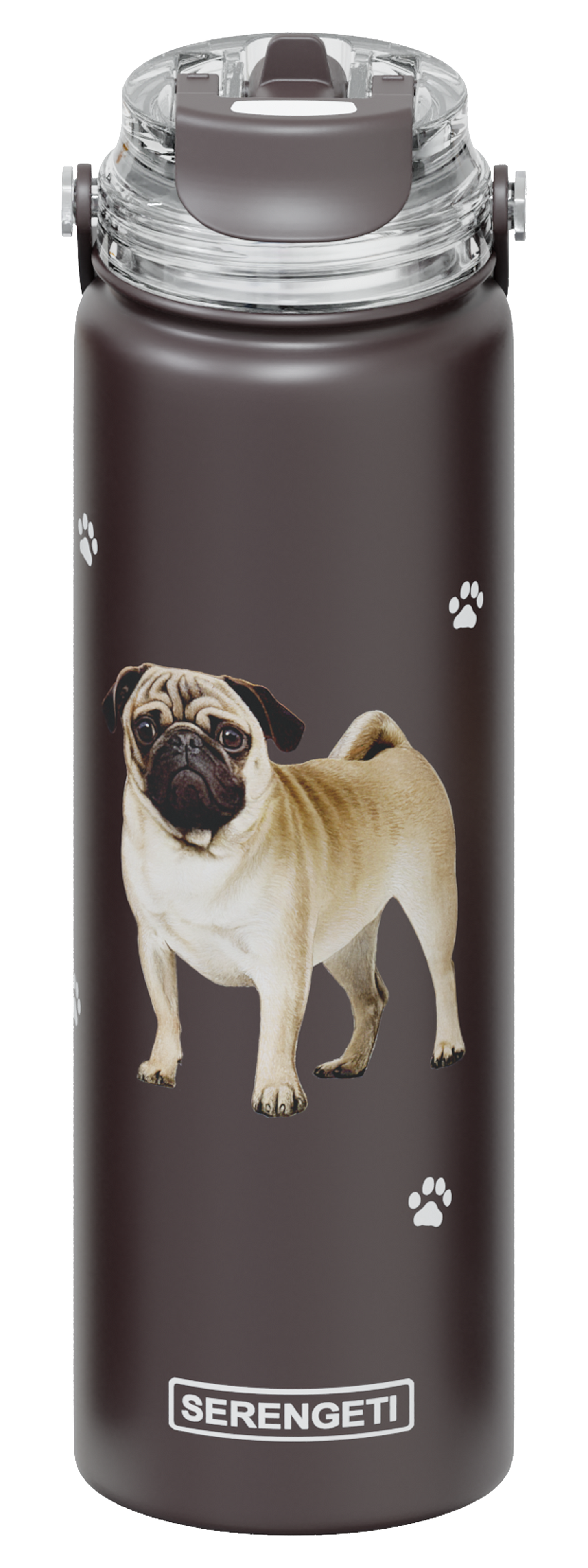 Serengeti Water Bottle - Pug - 24oz