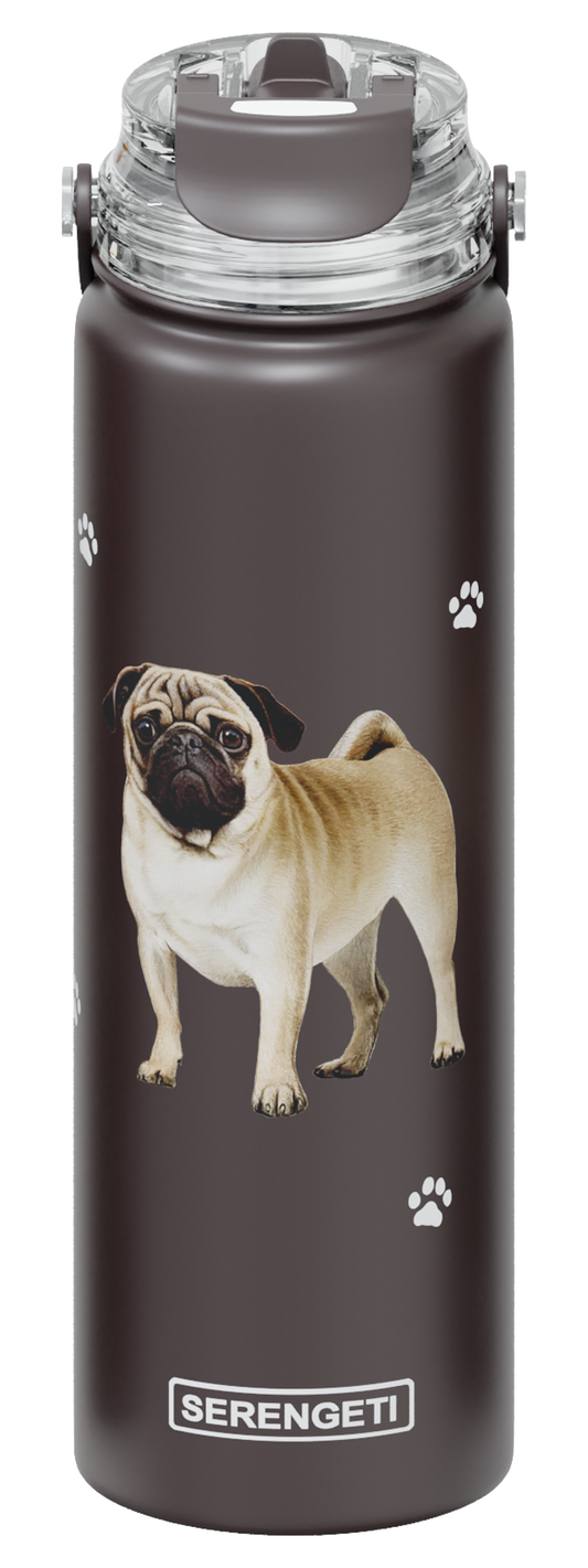 Serengeti Water Bottle - Pug - 24oz