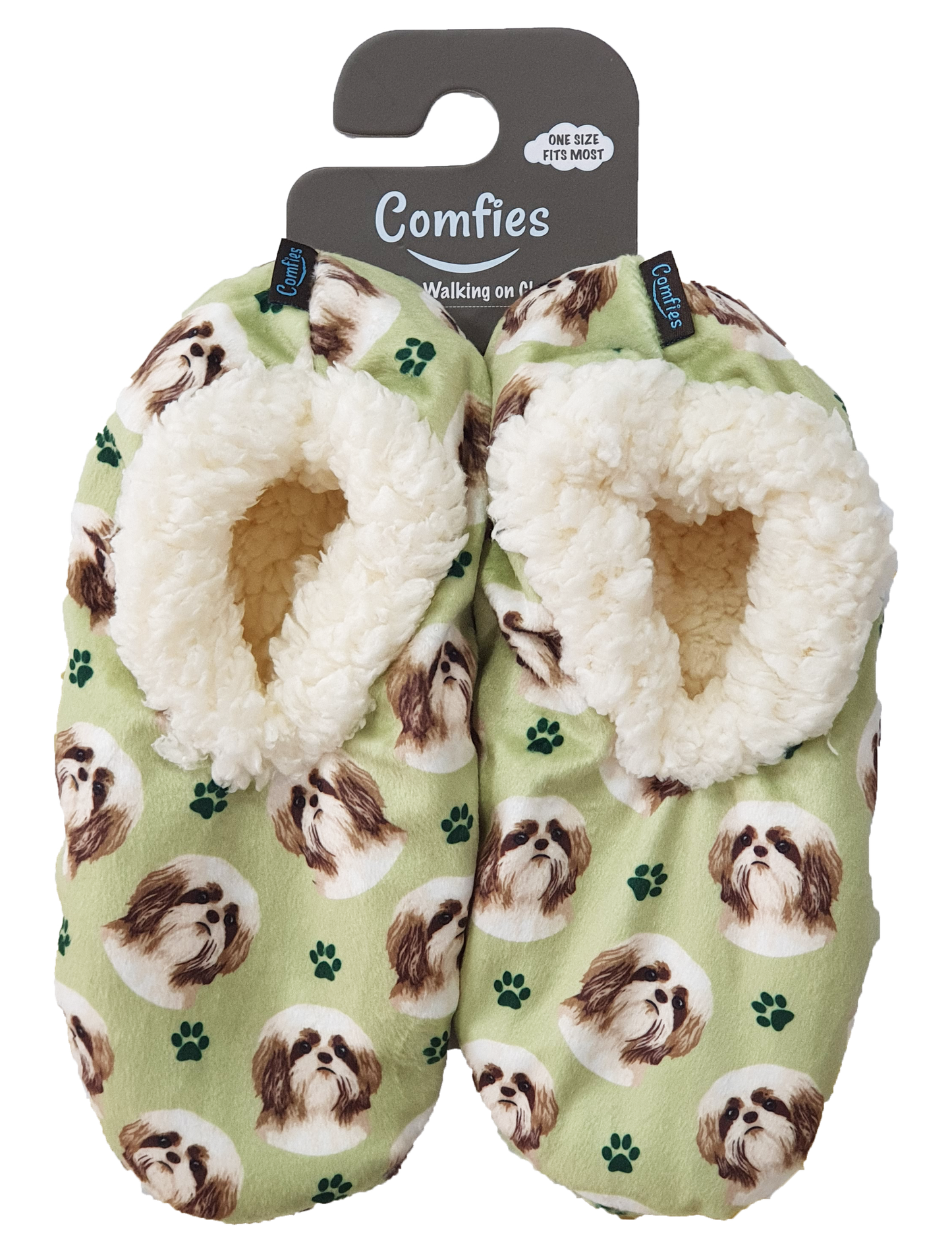 Cloud Slippers - Shih Tzu (Tan&White)
