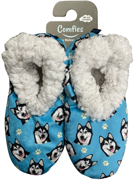 Cloud Slippers - Siberian Husky