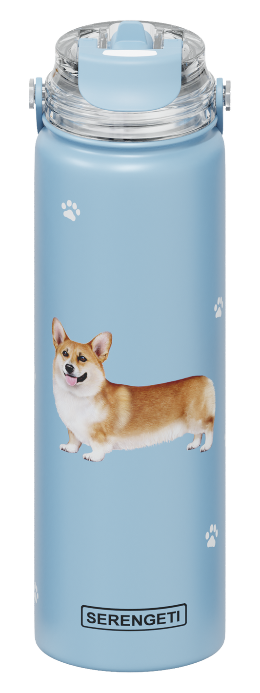Serengeti Water Bottle - Welsh Corgi - 24oz