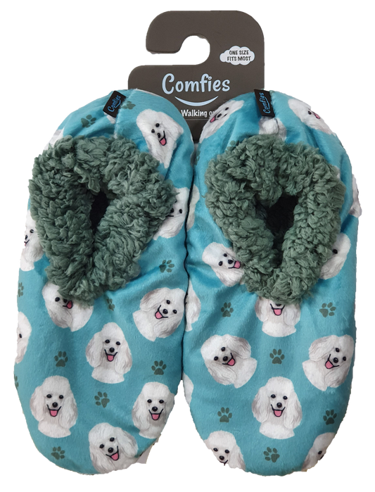 Cloud Slippers - Poodle (White)