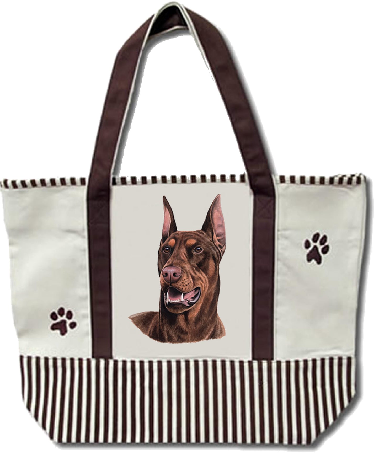 Red Doberman Tote Bag