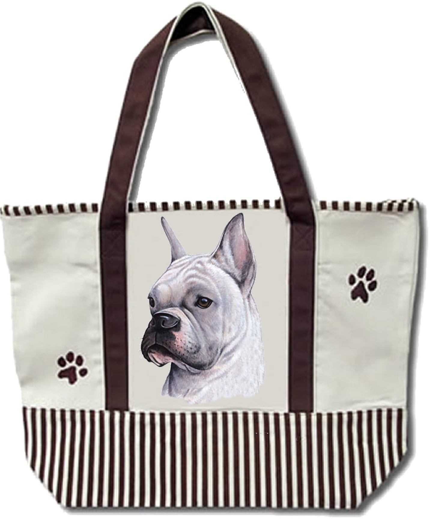 White Boxer Tote Bag