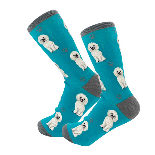 Dog Lovers Socks - White Poodle