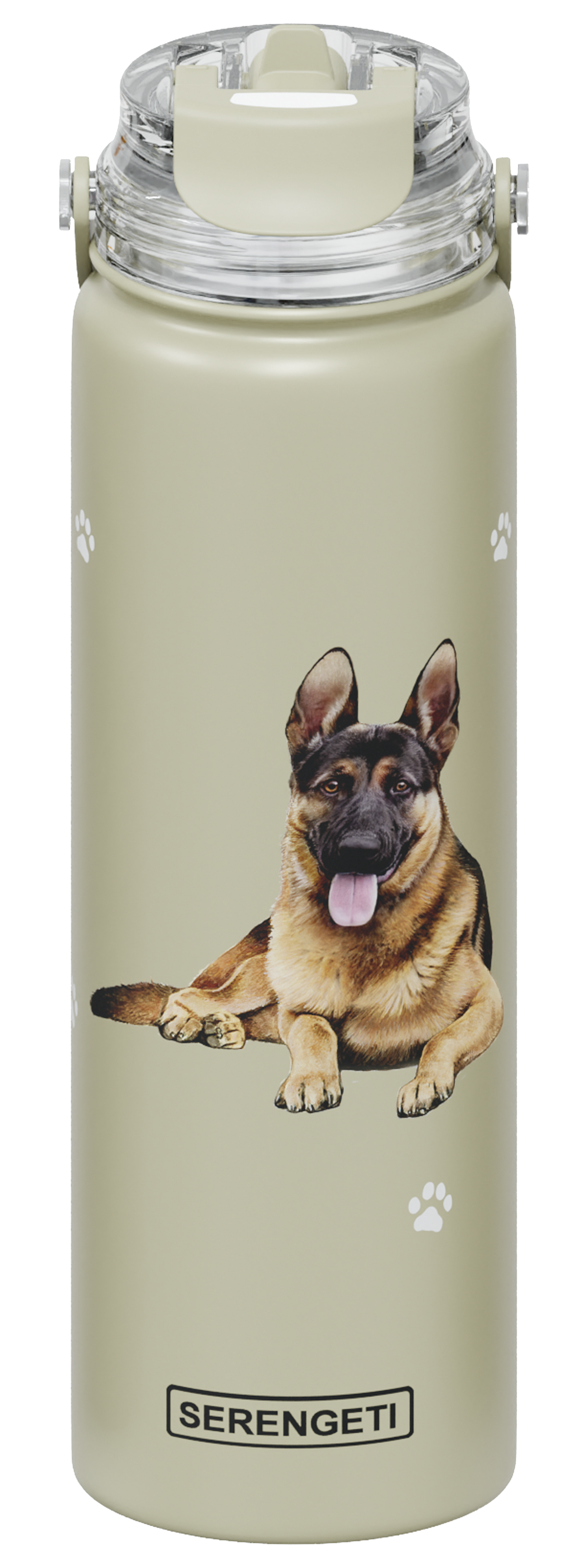 Serengeti Water Bottle - German Shepherd - 24oz
