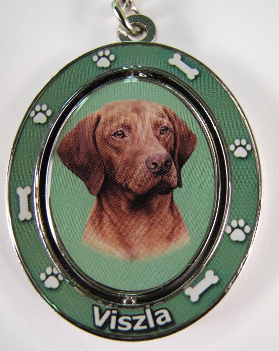 Dog Lovers Spinning Key Chain - Viszla