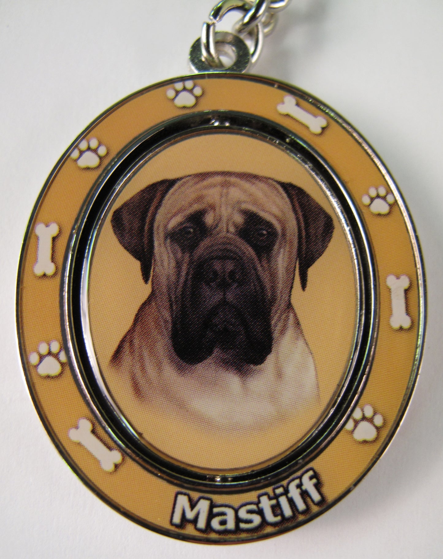 Dog Lovers Spinning Key Chain - Mastiff
